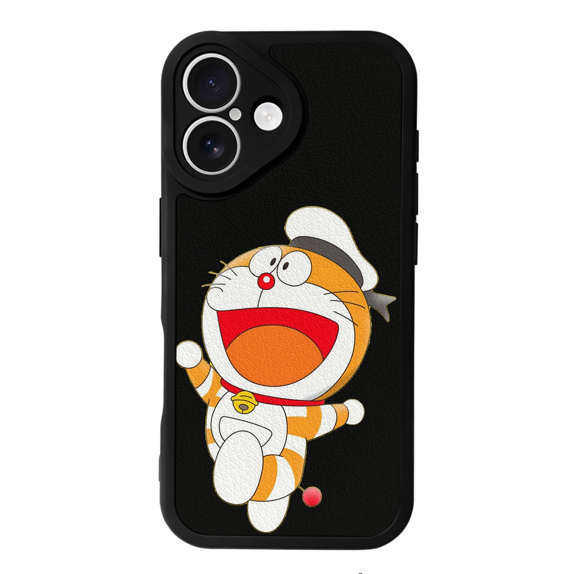 （画像用） ドラえもん Doraemon 【iPhone 16シリーズ対応】シリコンスマホケース（レザー調） 材質：シリコン